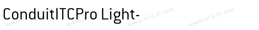 ConduitITCPro Light字体转换